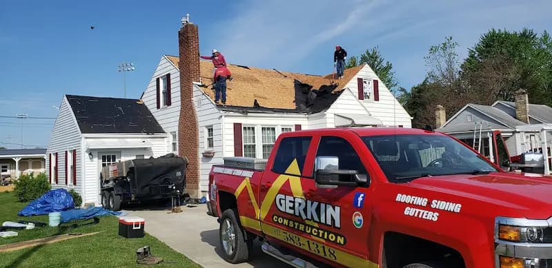 Gerkin Construction Roofing project in Bedford, IN